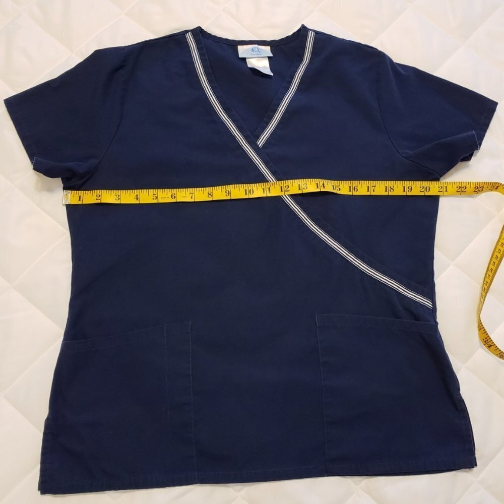 SB Scrub Top Small- Navy Blue - Picture 3 of 7
